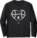 Baseball Heart Number Michael Chavis Washington MLBPA Long Sleeve Apparel | US Best Seller