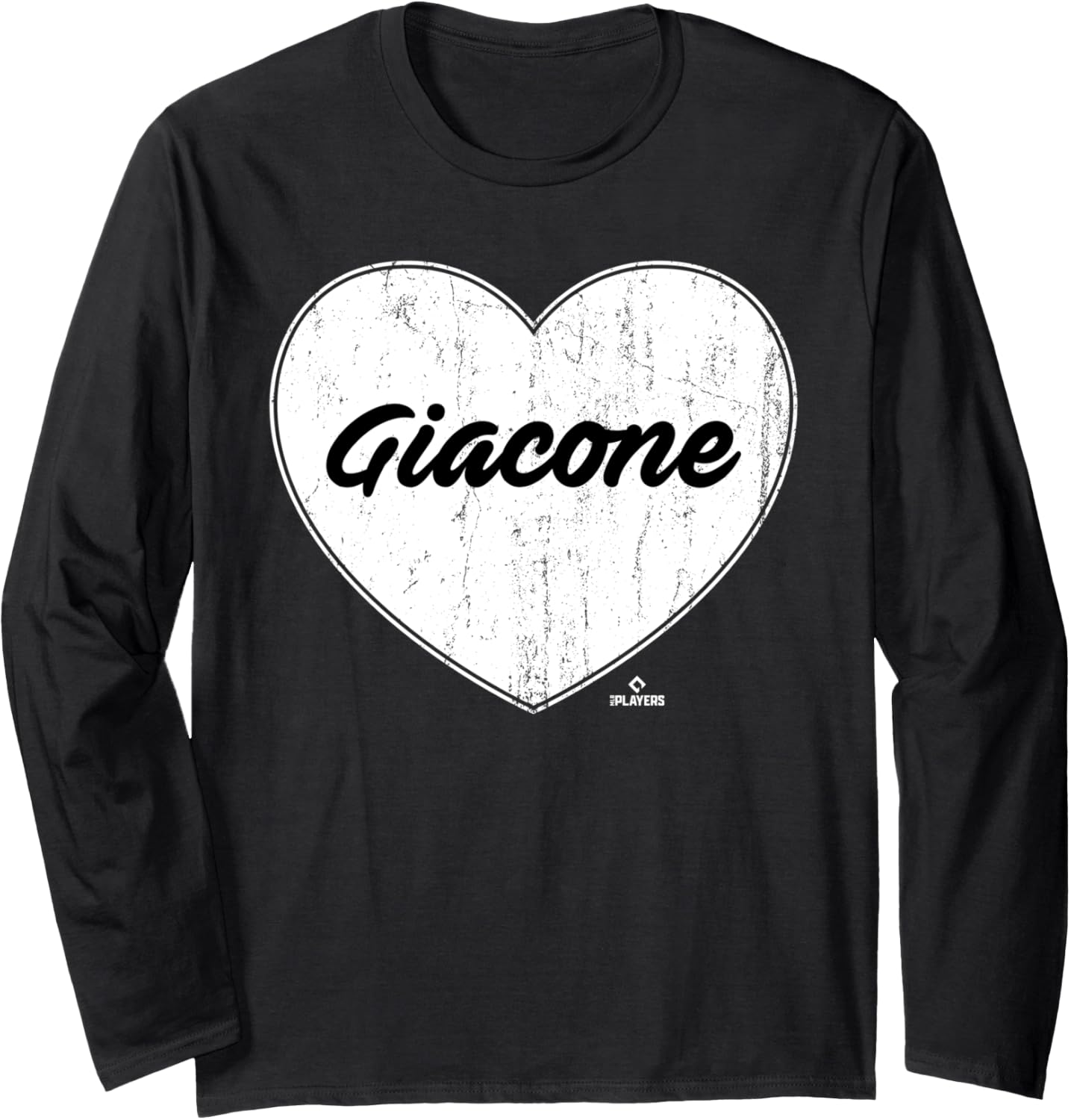Distressed Heart Michael Giacone Prospect Baseball Fan Gear Long Sleeve Apparel | Trending 2025