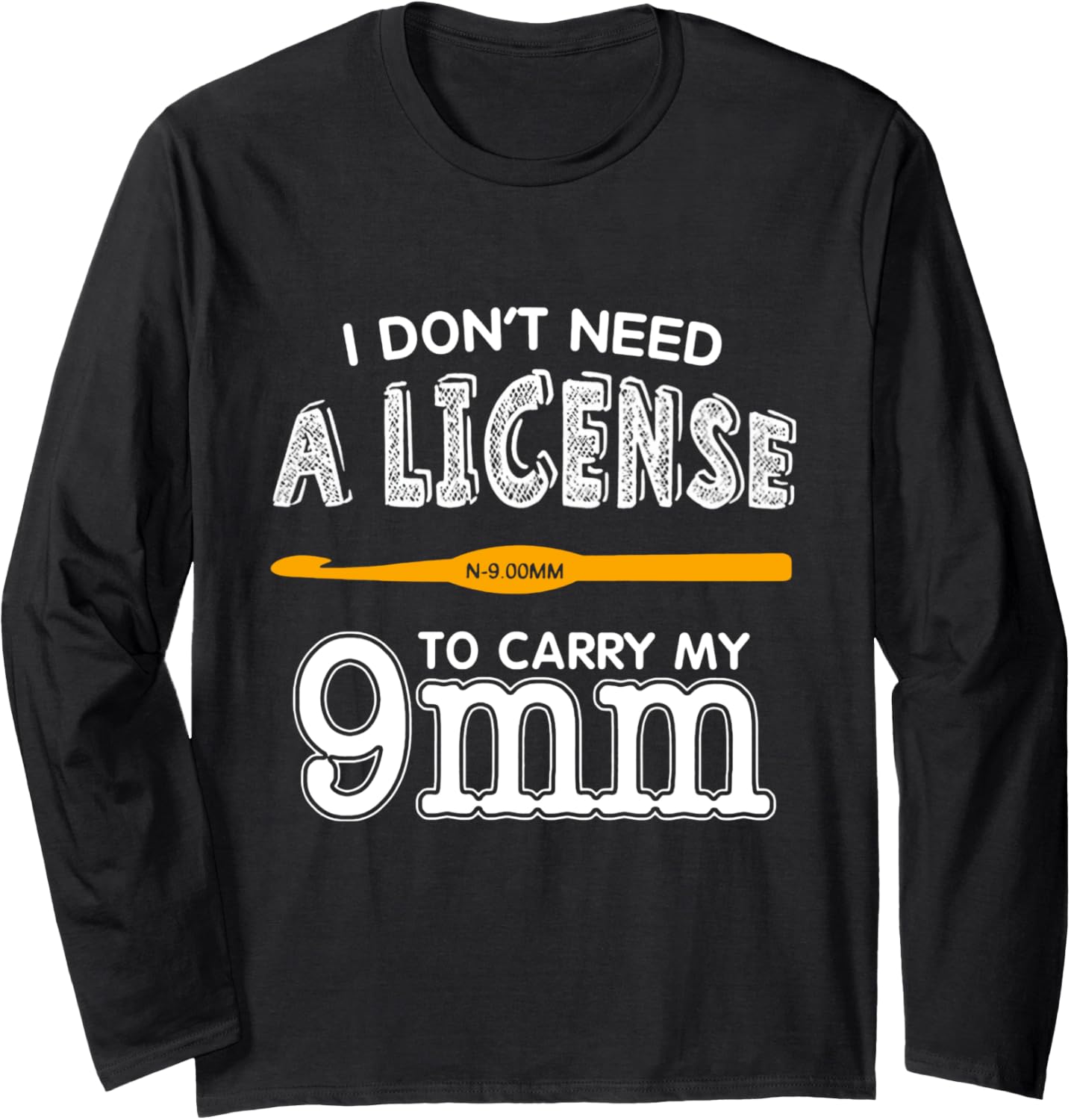 Funny 9mm Hook Knitting Crochet Yarn Craft Lover Gift Long Sleeve Yarn Supply | Viral US Pick | High CTR Title