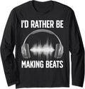 Cool Music Producer Art For Men Women Disc Jockey Beat Maker Long Sleeve Apparel | High Search Volume | Comfort Daily We...