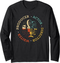 Writer Producer Actor Director Funny Film Theatre Filmmaker Long Sleeve Apparel | Premium Quality | Aesthetic Fit