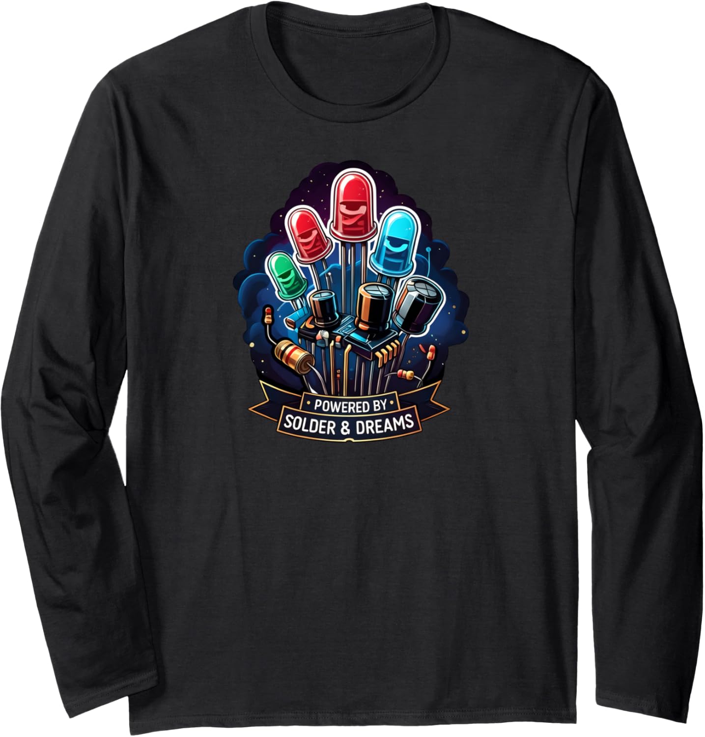Solder & Dreams Electronics Engineer Maker Design Long Sleeve Apparel | Premium Quality | Aesthetic Fit