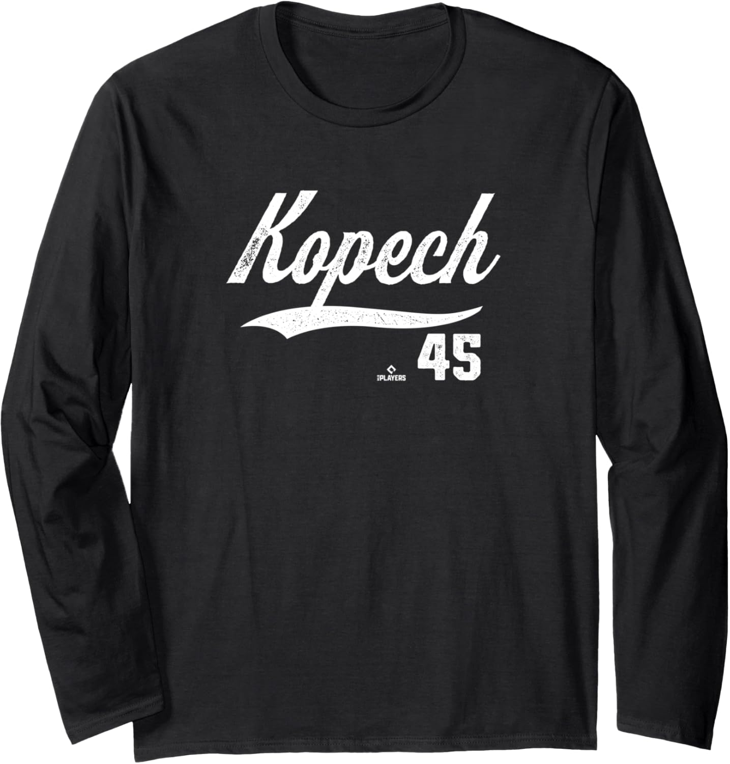 Distressed Swoosh Michael Kopech Los Angeles Baseball MLBPA Long Sleeve Apparel | Viral Streetwear Style