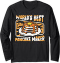 World's Best Pancake Maker Recipes Griddlecake Pancake Maker Long Sleeve Apparel | Trending 2025 | Must-Have Style