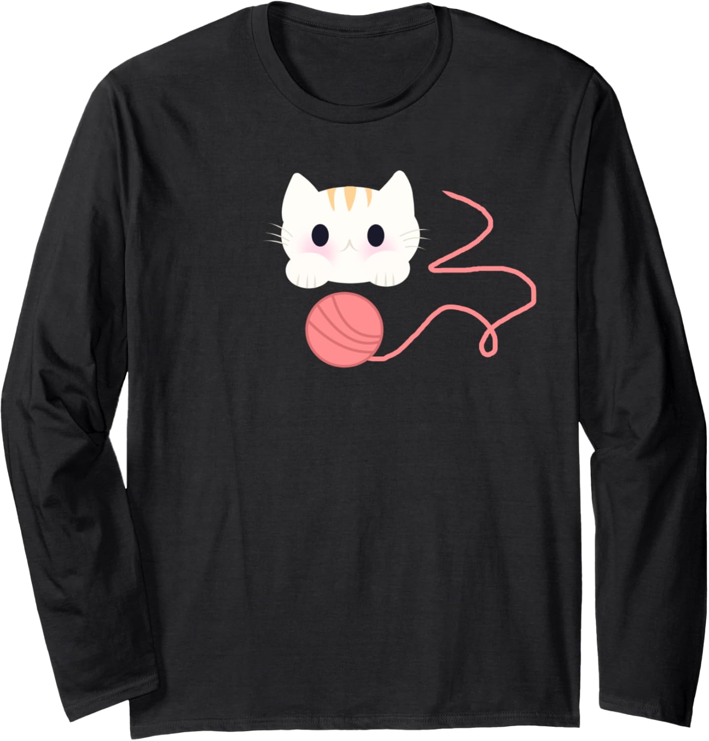 Kitten Playing With Yarn Long Sleeve Yarn Supply | Viral US Pick | Best Seller Choice