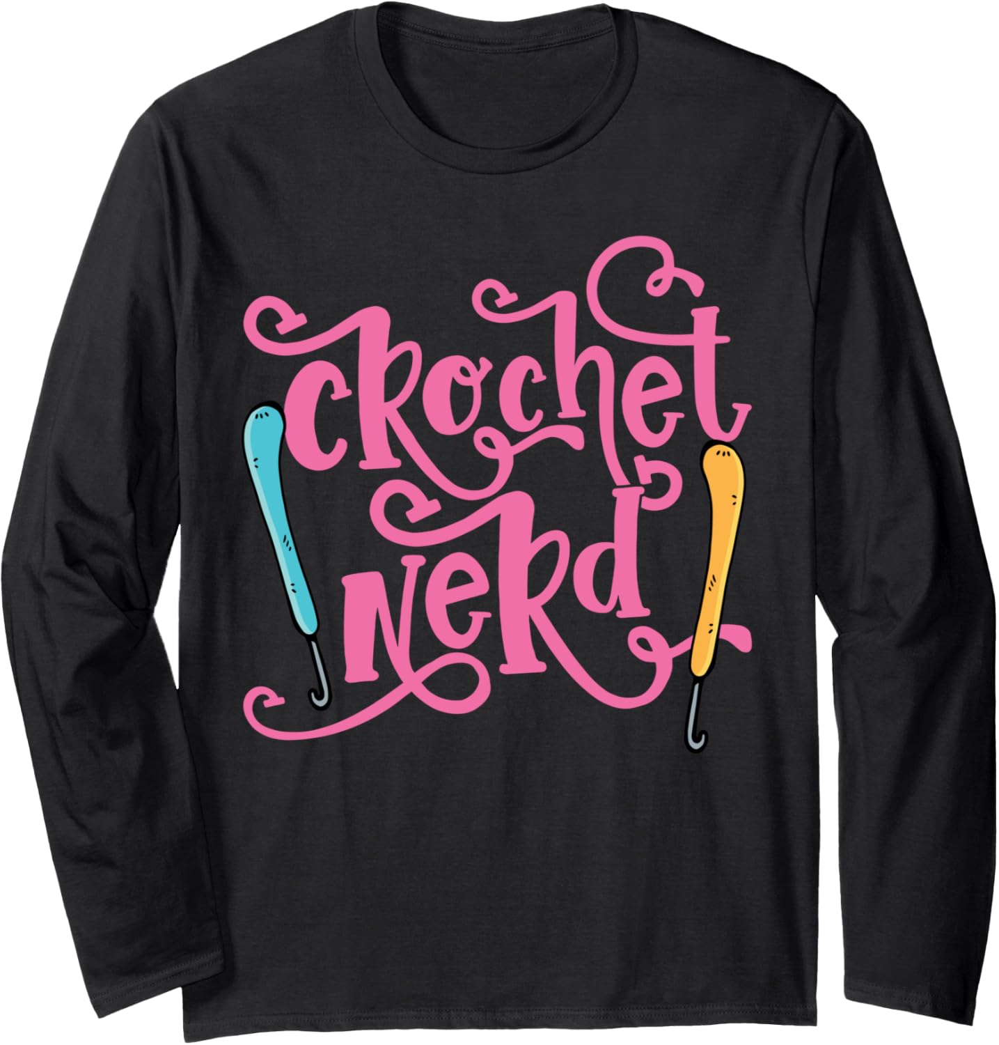 Crochet Nerd - Grandma Mom Crocheting Yarn Lover Long Sleeve Yarn Supply | Trending 2025 | Perfect for Crafters