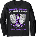 Fighter Warrior Purple Cheetah Print Ribbon Lupus Awareness Long Sleeve Long Sleeve T Shirt High Search Demand Hot Right