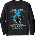 Way maker Miracle Worker Jesus Lion Long Sleeve Apparel | Best Seller Pick | Aesthetic Fit