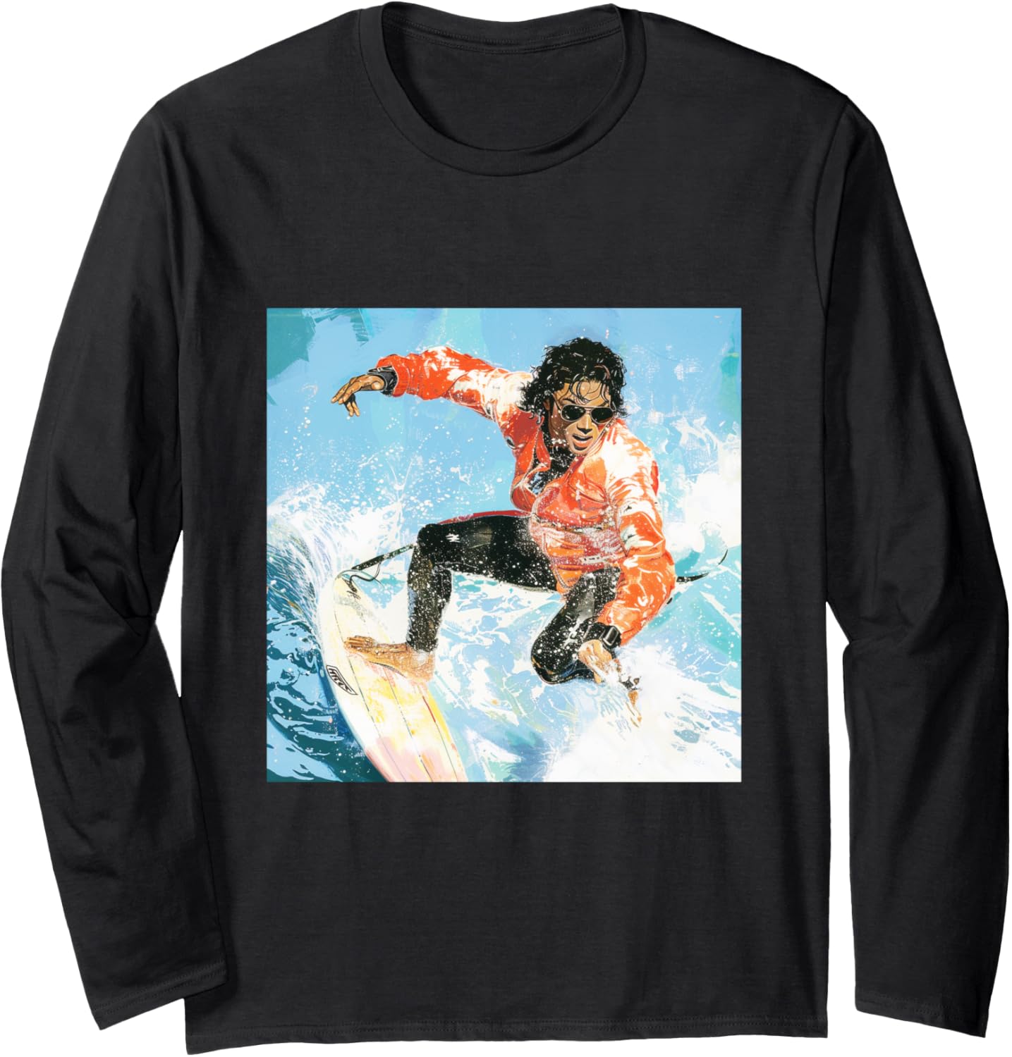 Michael Jackson Surfing 001 Long Sleeve Apparel | US Best Seller