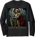 Saint Michael the Archangel Long Sleeve Apparel | Viral Streetwear Style