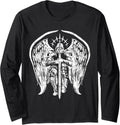Angel Archangel Michael Warrior Gift Long Sleeve Apparel | Everyday Casual Wear