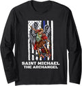 Saint Michael The Archangel Catholic Long Sleeve Apparel | Perfect Gift Idea