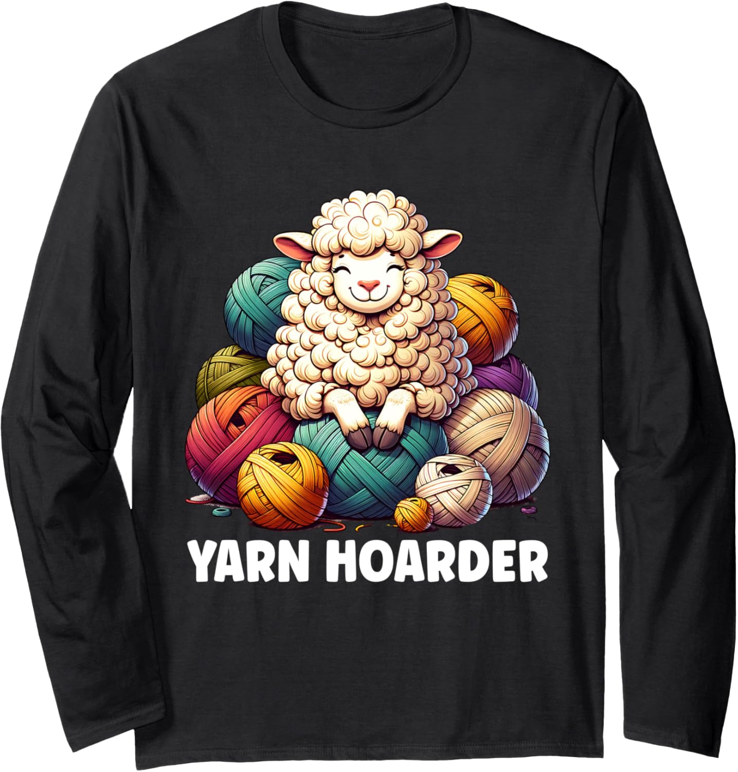 Wool Lover Handmade Crochet Sheep Yarn Hoarder Knitting Long Sleeve Yarn Supply | High Search Volume | Customer Favorite