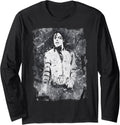 Michael Jackson Bad World Tour 1988 Black And White Splatter Long Sleeve Apparel | Perfect Gift Idea