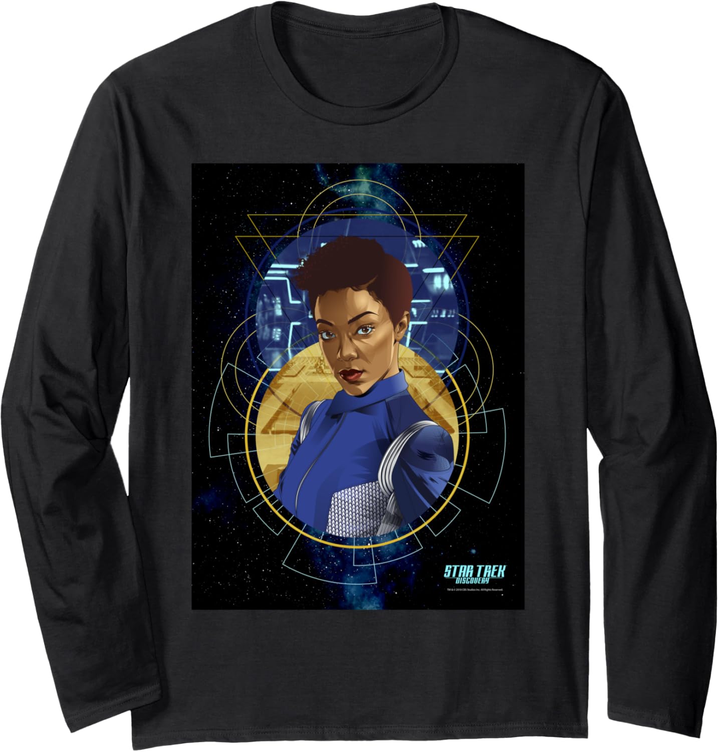 Star Trek Discovery Michael Geometric Space Long Sleeve Apparel | Viral Streetwear Style