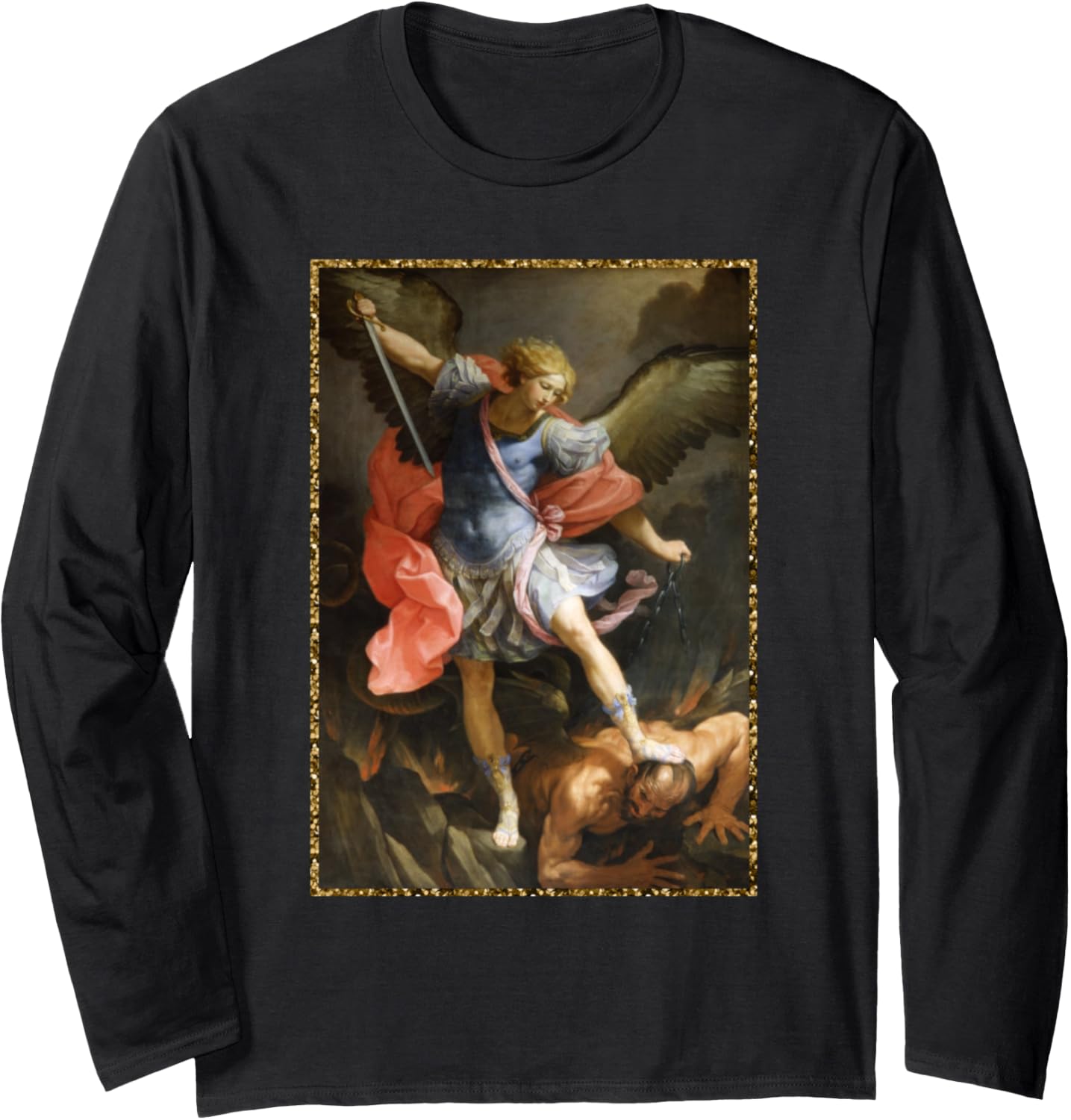 Archangel Michael Miguel Arcangel Saint Michael Long Sleeve Apparel | Everyday Casual Wear
