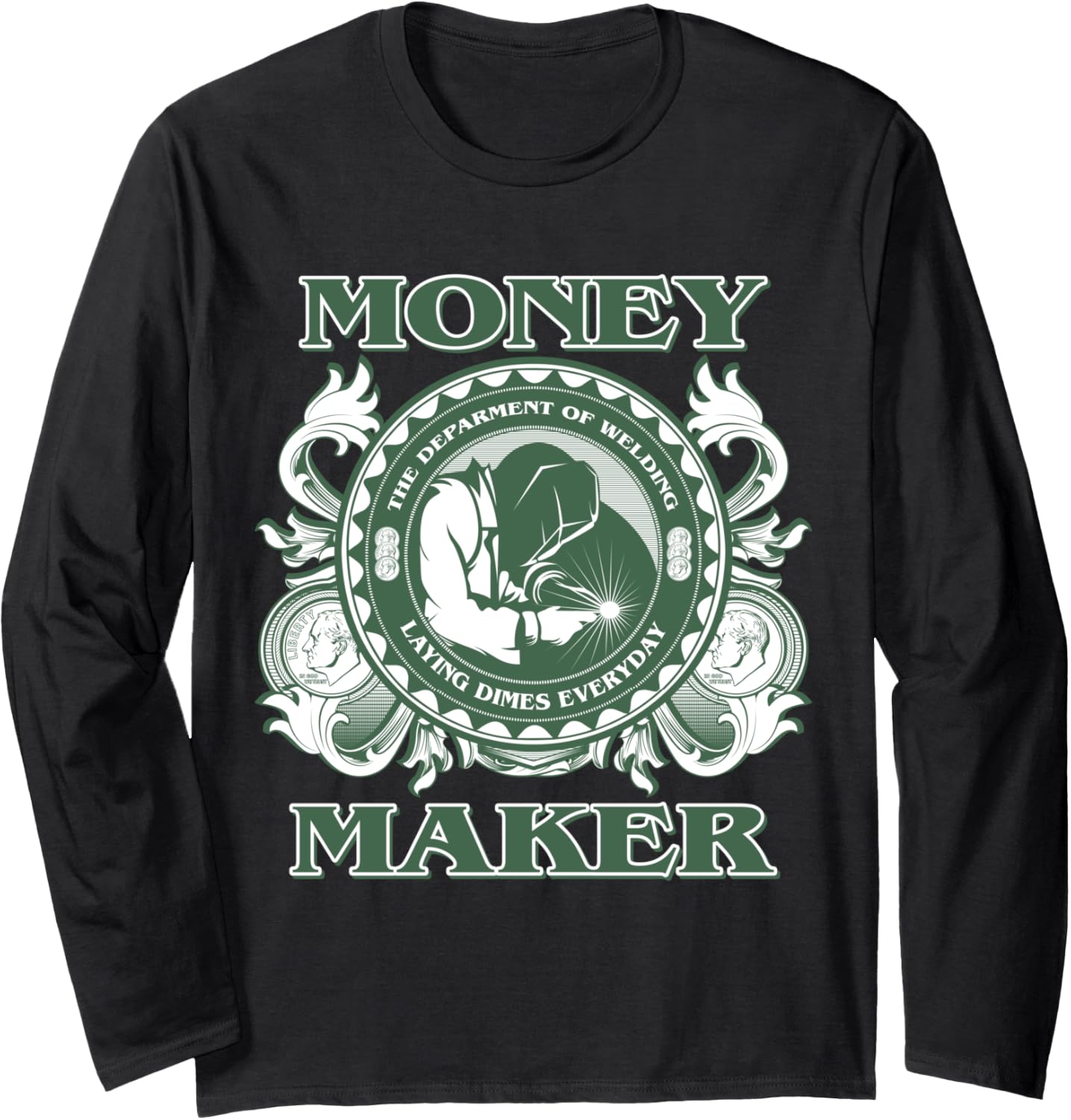 Welding Longsleeve T Shirt Money Maker Welder Gifts, T-Shirt | High Search Volume | Comfort Daily Wear