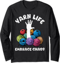 Yarn Collection YARN LIFE EMBRACE CHAOS Yarn Collection Long Sleeve Yarn Supply | Viral US Pick | High CTR Title