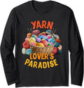 Yarn Collection YARN LOVER'S PARADISE Funny Yarn Collector Long Sleeve Yarn Supply | Premium Quality | High CTR Title