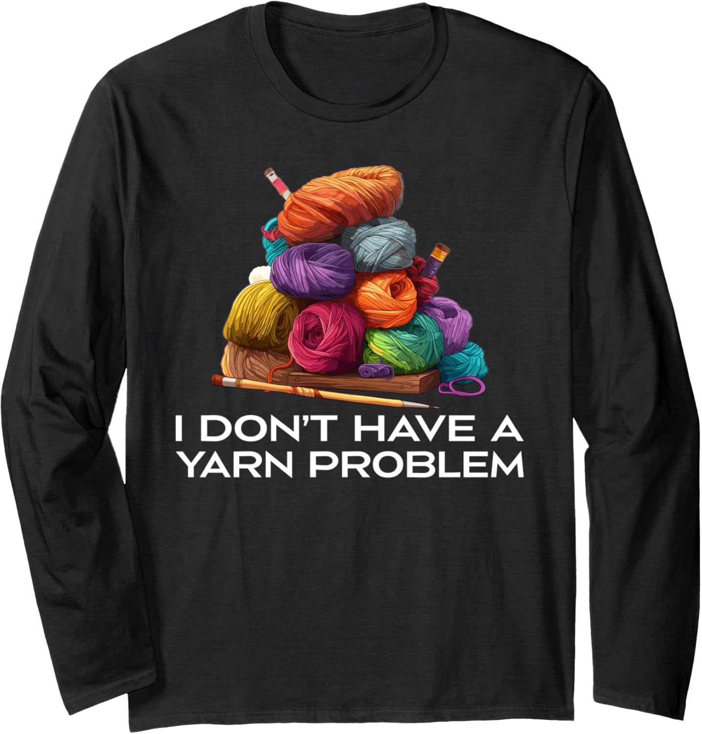 Funny Yarn Collecting Knitting Crocheting knit & crochet Long Sleeve Yarn Supply | Premium Quality | Best Seller Choice