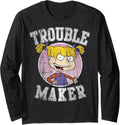 RugRats Angelica Trouble Maker Circle Logo Long Sleeve Long Sleeve Apparel | Best Seller Pick | Aesthetic Fit
