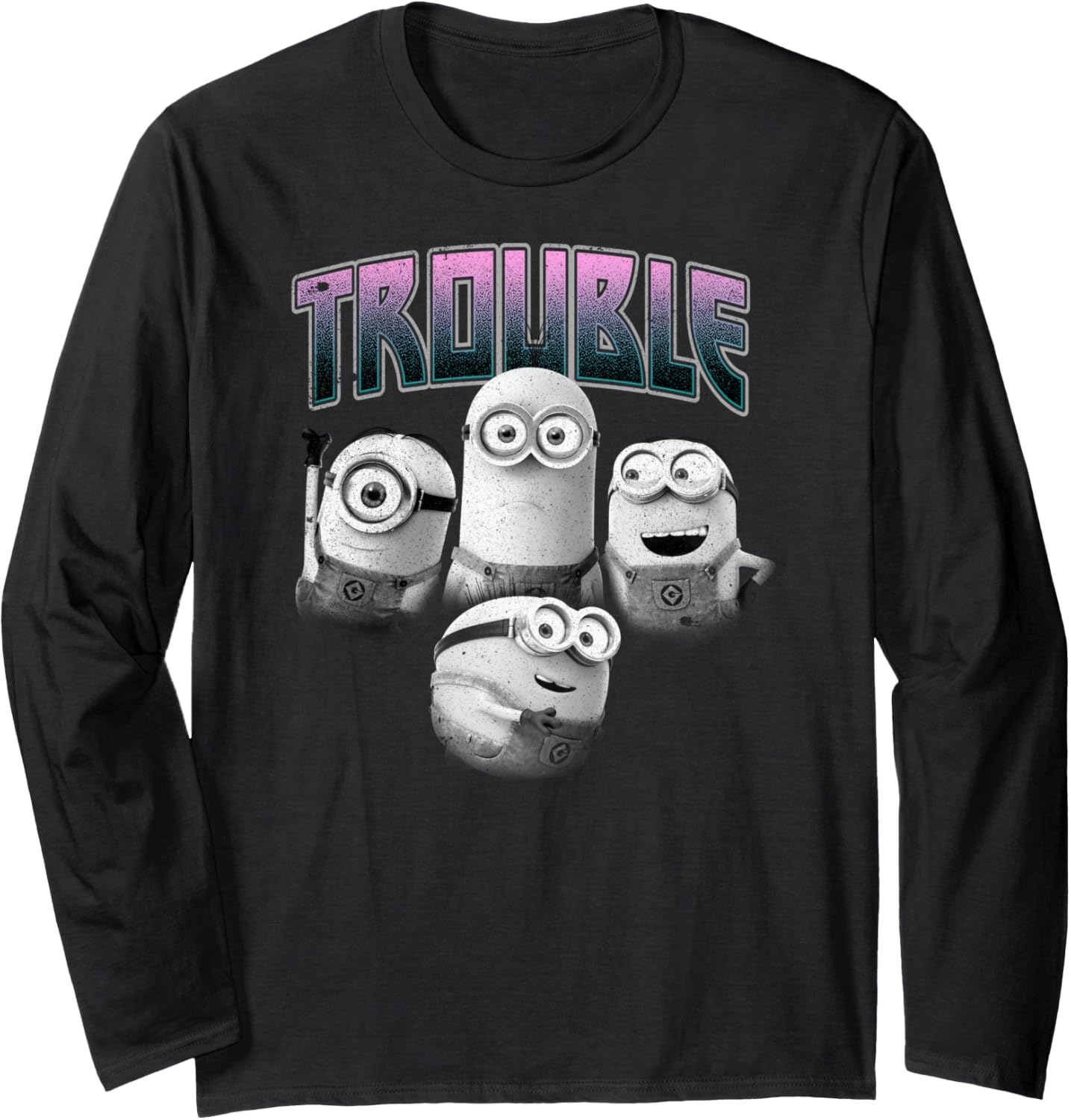 Despicable Me Minions Group Trouble Makers Long Sleeve Long Sleeve Apparel | Best Seller Pick | Must-Have Style