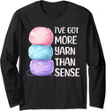 Sarcastic Crochet Humor Yarn Hoarding Crocheting Long Sleeve Yarn Supply | Viral US Pick | High CTR Title