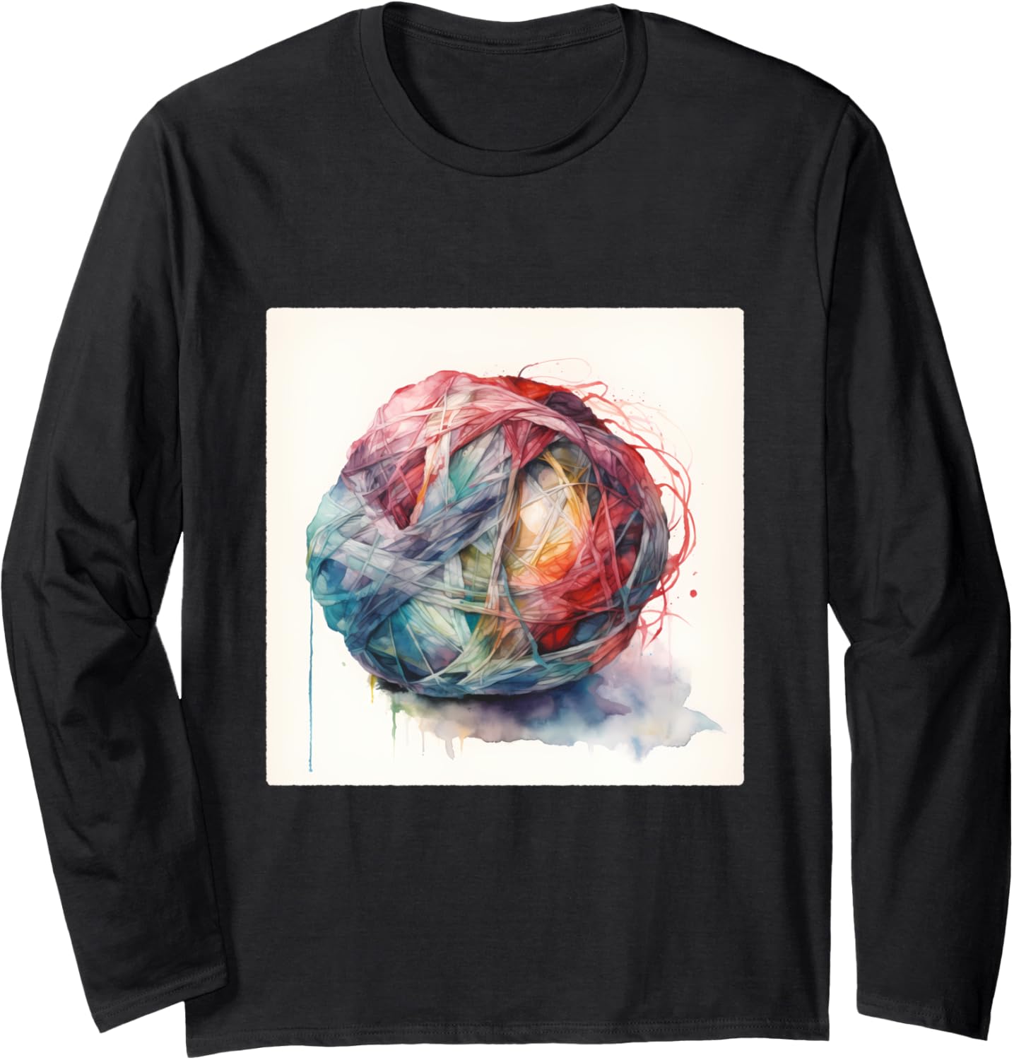 A Ball Of Yarn Unraveling. Spool, Ball Of Yarn Coming Undone Long Sleeve Yarn Supply | Premium Quality | High CTR Title
