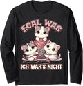 Egal Was Ich War's Nicht Cute Cats Yarn Long Sleeve Yarn Supply | Premium Quality | Perfect for Crafters