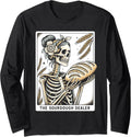 Sourdough Bread Skeleton Tarot Card Homemaker Baking Art Long Sleeve Apparel | High Search Volume | Comfort Daily Wear