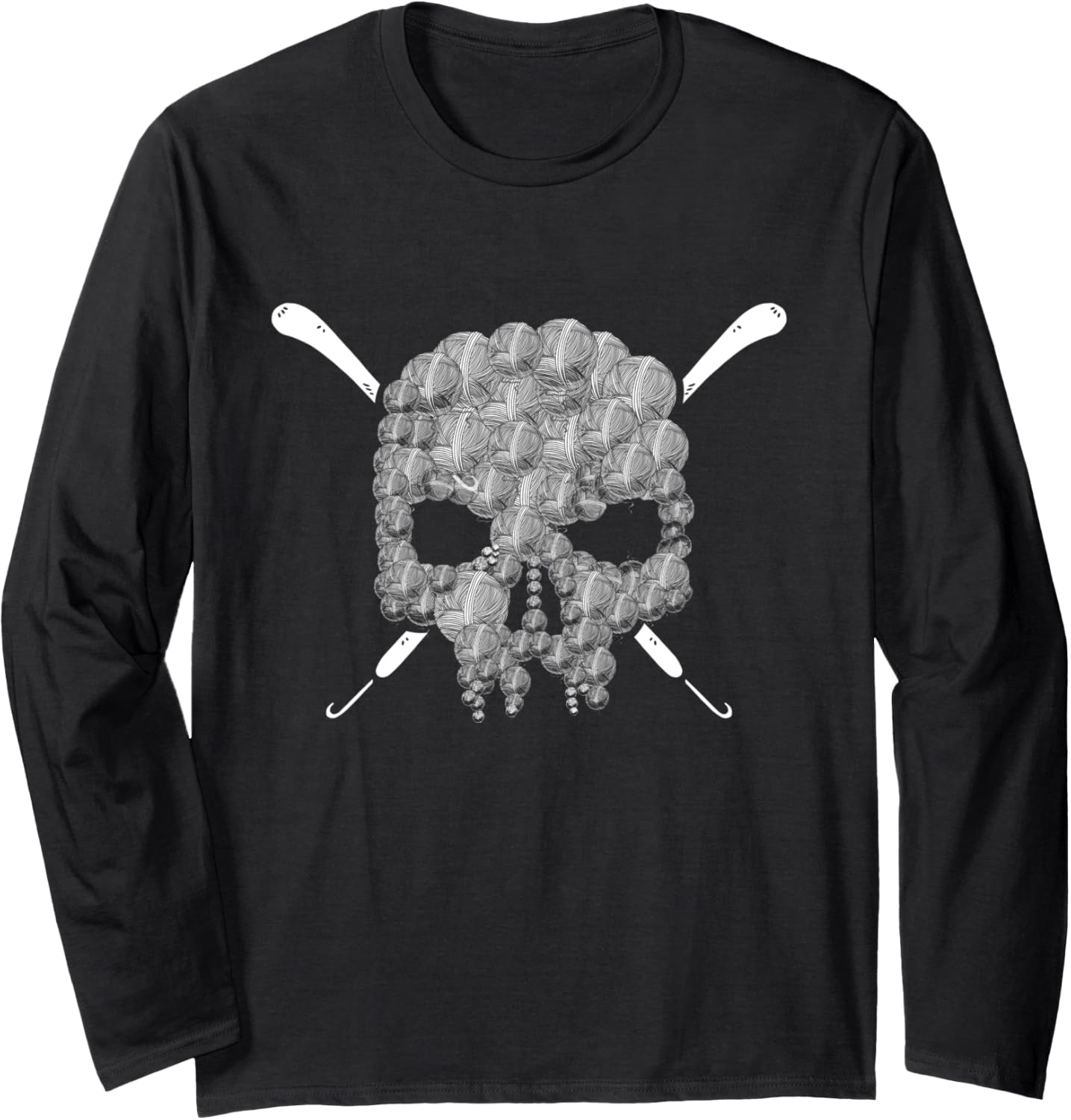 Halloweeen Crochet Lovers Halloween Skull Yarn Funny Crochet Long Sleeve Yarn Supply | High Search Volume | Best Sell...