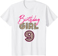 9th Birthday Girl Leopard 9 Years Old Apparel Viral TikTok Find Hot Right Now