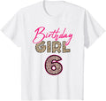 6th Birthday Girl Leopard 6 Years Old Apparel Streetwear Style Gift Ready