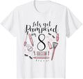 Kids 8 Year Old Spa Birthday Shirt Girls Pampered Day 8th Gift T-Shirt | US Viral Pick | Customer Favorite