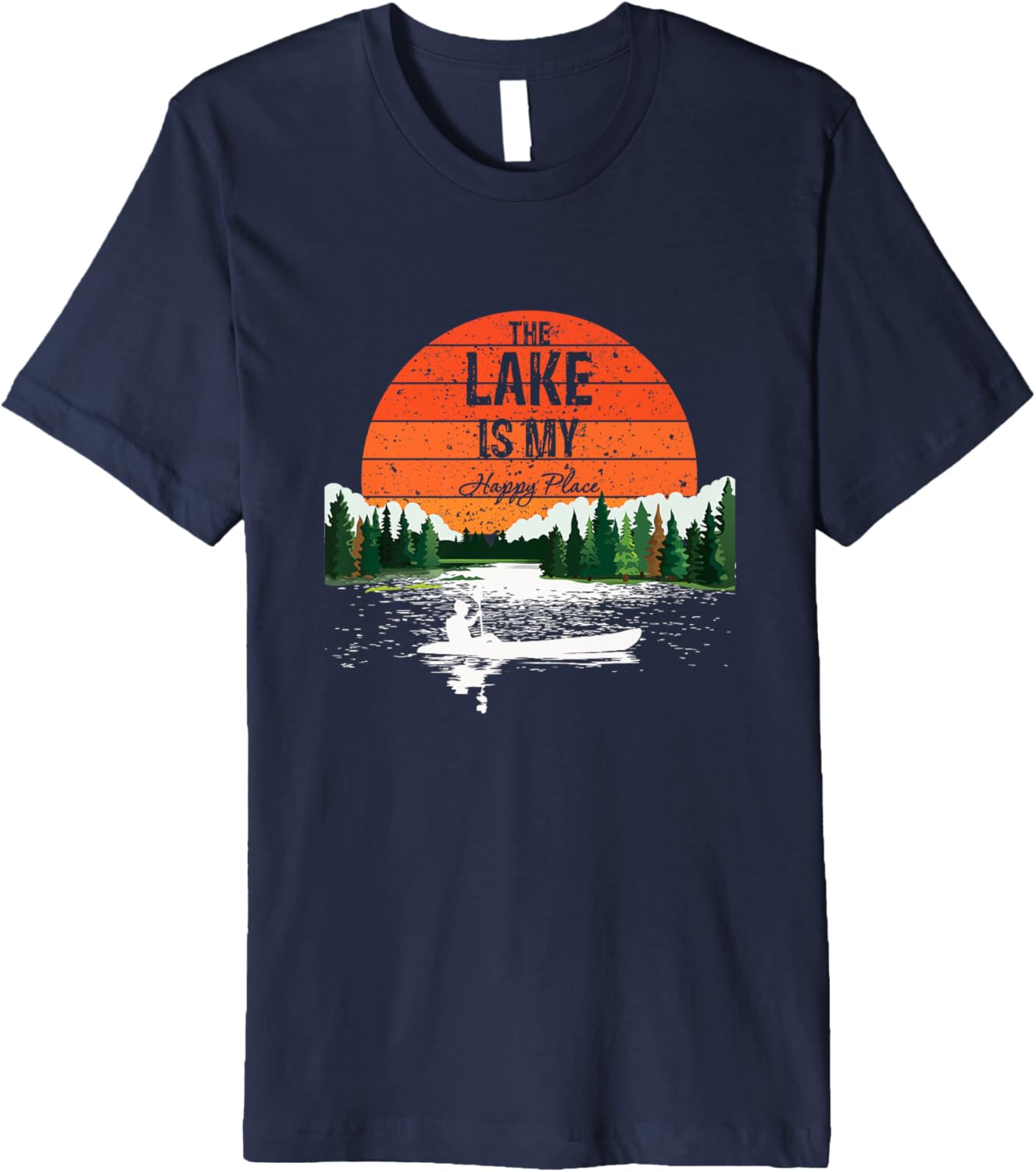 The Lake is My Happy Place Premium Apparel | US Viral Pick | Daily Wear Essential