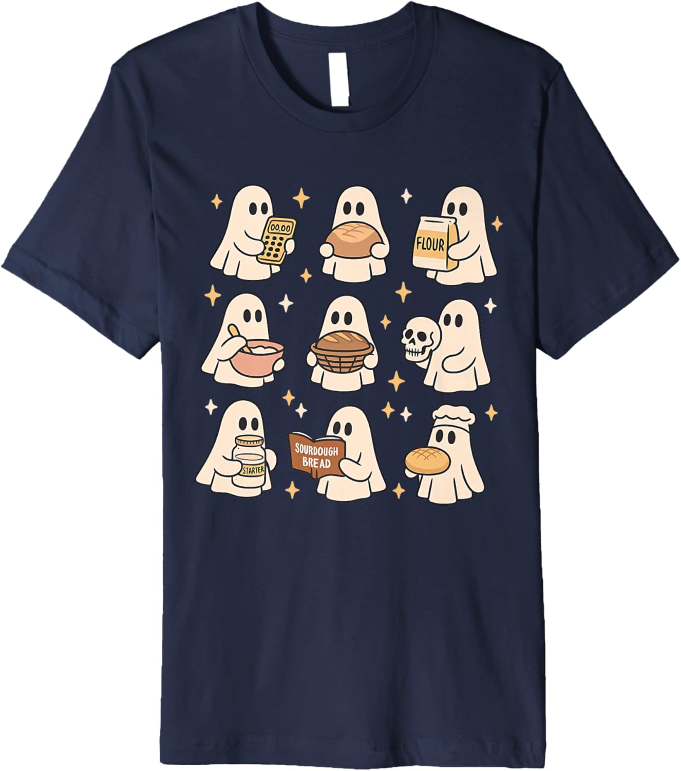 Sourdough Bread Halloween Cute Ghost Homemaker Baking Baker Premium Apparel | Premium Quality | Comfort Daily Wear