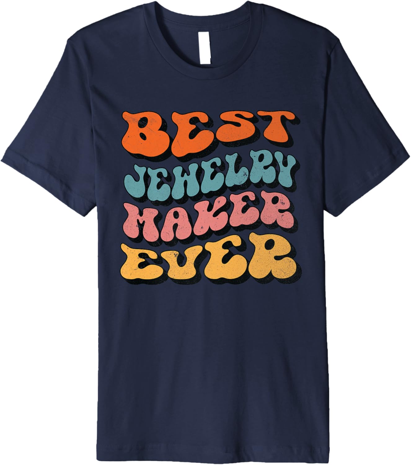 Best Jewelry Maker Ever, Retro Groovy Jewelry Maker Squad Premium Apparel | Trending 2025 | Must-Have Style