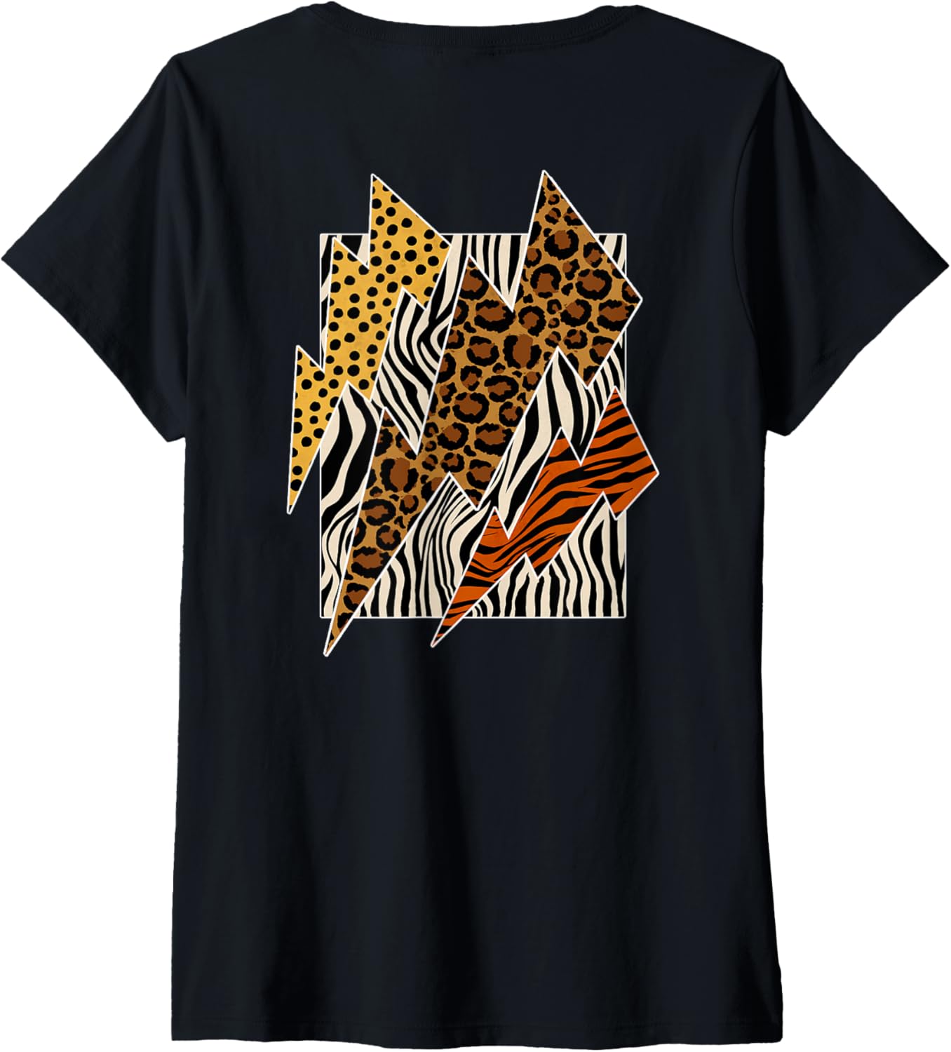 Animal Print Day Tee Leopard Tiger Cheetah Zebra Pattern V Neck T Shirt High Search Demand US Top Pick