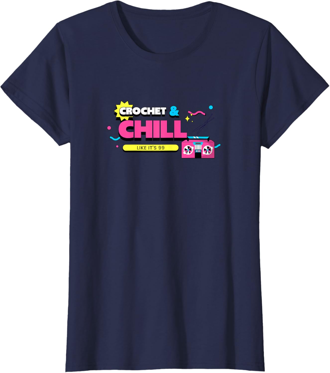 Crochet & Chill Like It u2019s 1999 Retro Yarn Lover Gift, Funny Yarn Supply | Top Rated | Perfect for Crafters