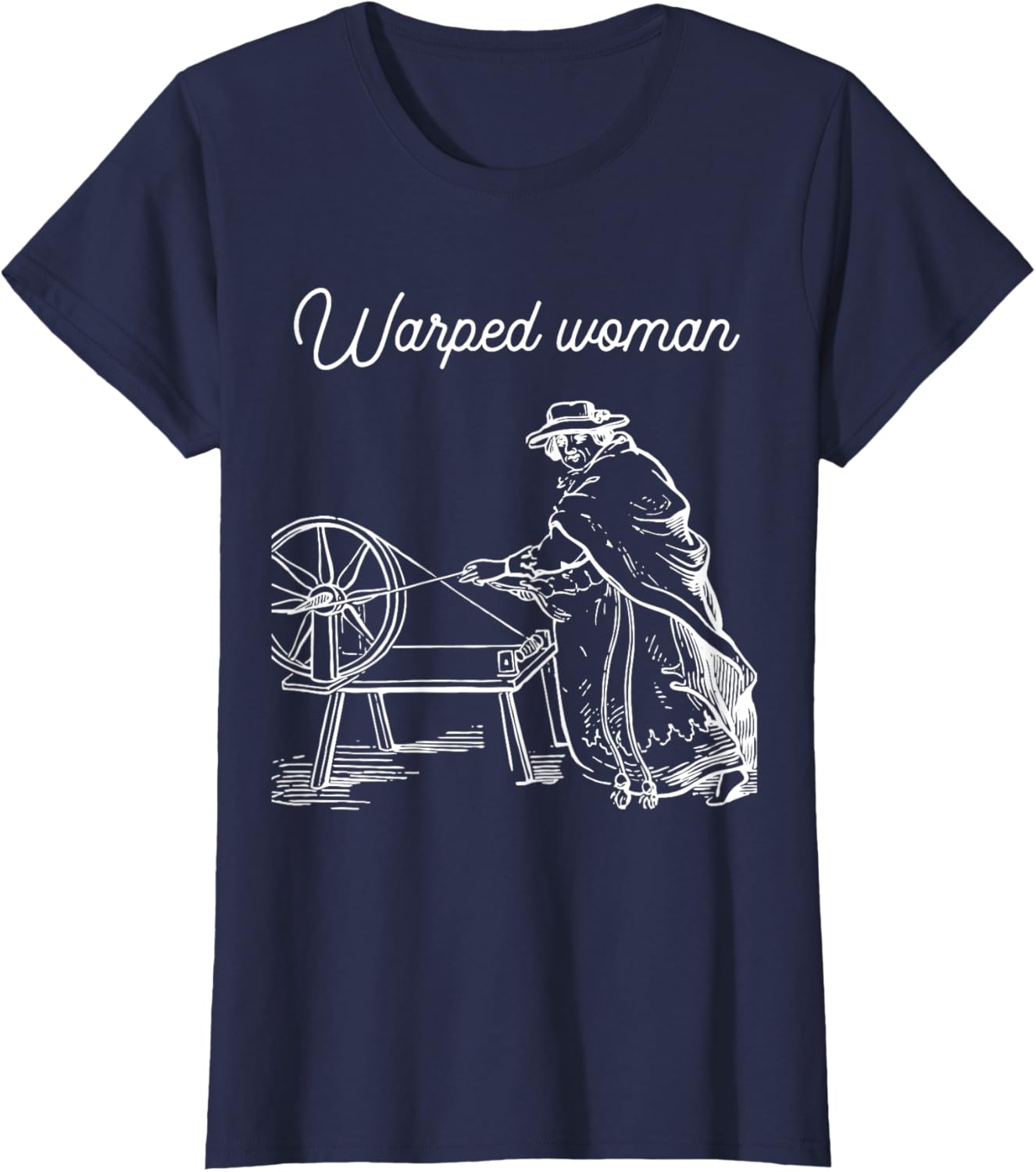 Funny Yarn Spinning Warped Woman Shirt Wheel I Spin T-Shirt T-Shirt | Viral US Pick | Customer Favorite