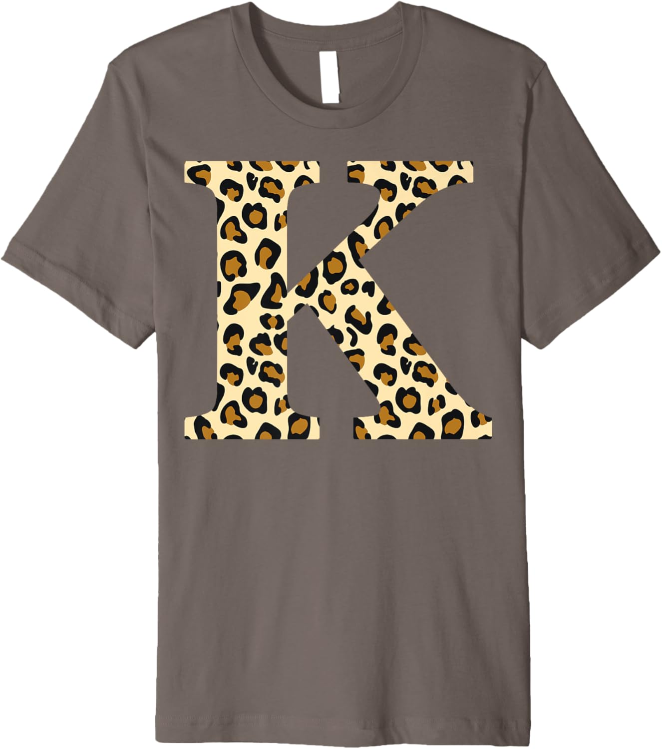 monogram name initial letter K cheetah skin print pattern Premium Apparel Trending US US Top Pick