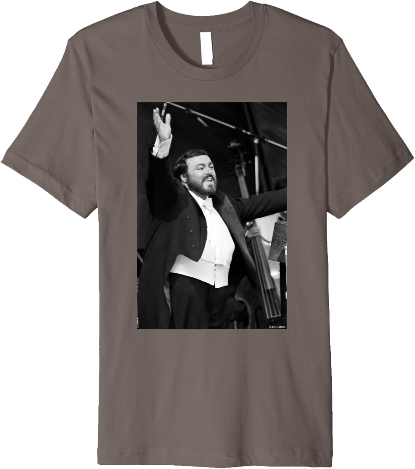 Luciano Pavarotti Italian Opera Singer by Michael Grecco Premium Apparel | Trending 2025