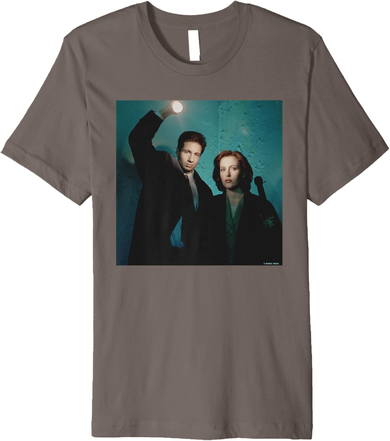 The X-Files David Duchovny Gillian Anderson Michael Grecco Premium Apparel | Everyday Casual Wear