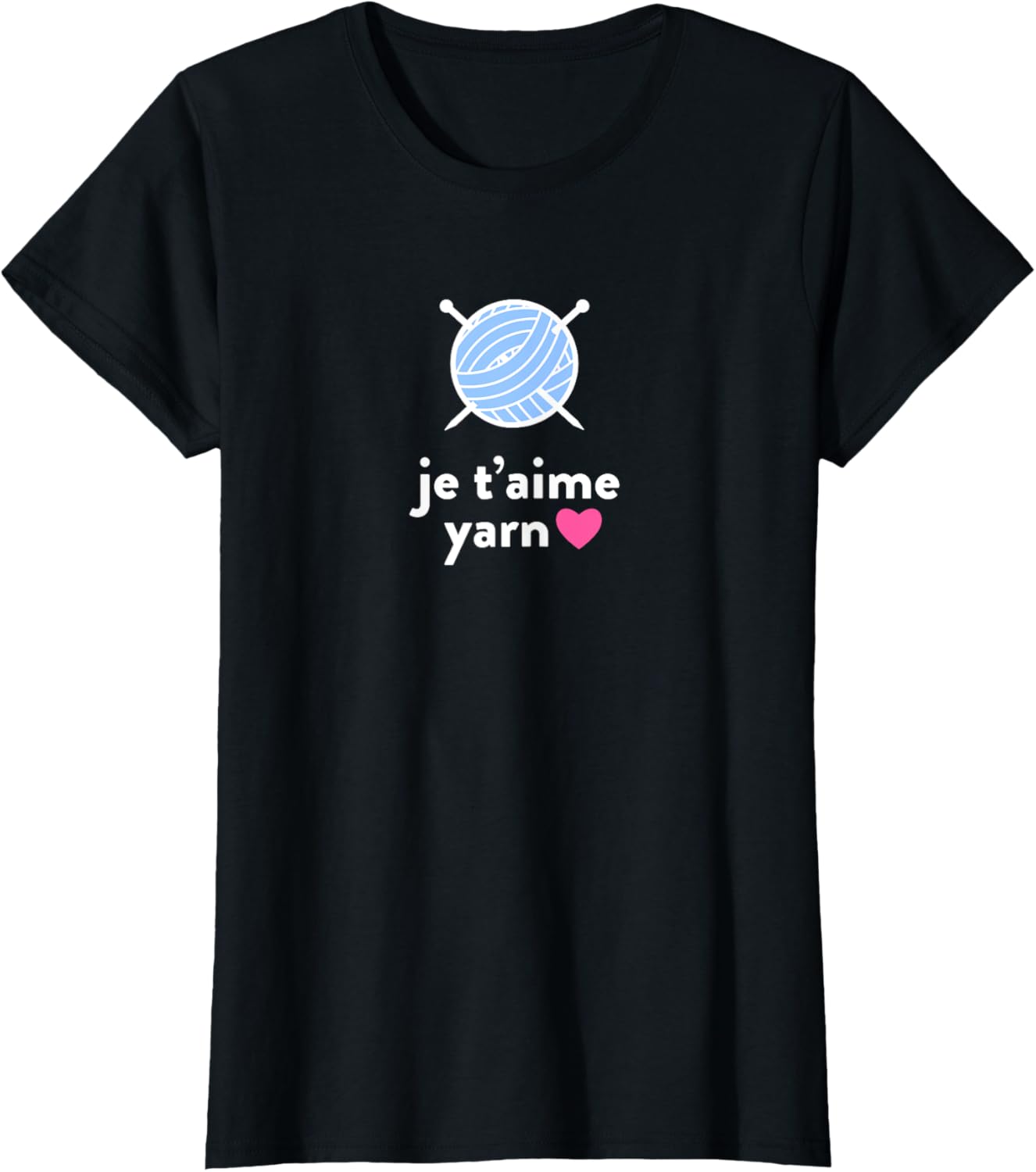 Womens r j Je t'aime I love you Yarn Knitter t-shirt for women T-Shirt | Top Rated | High CTR Title