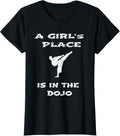 Female Fighter A Girl's place is in the DOJO MMA Apparel | Google Shopping Optimized | Perfect Gift Choice
