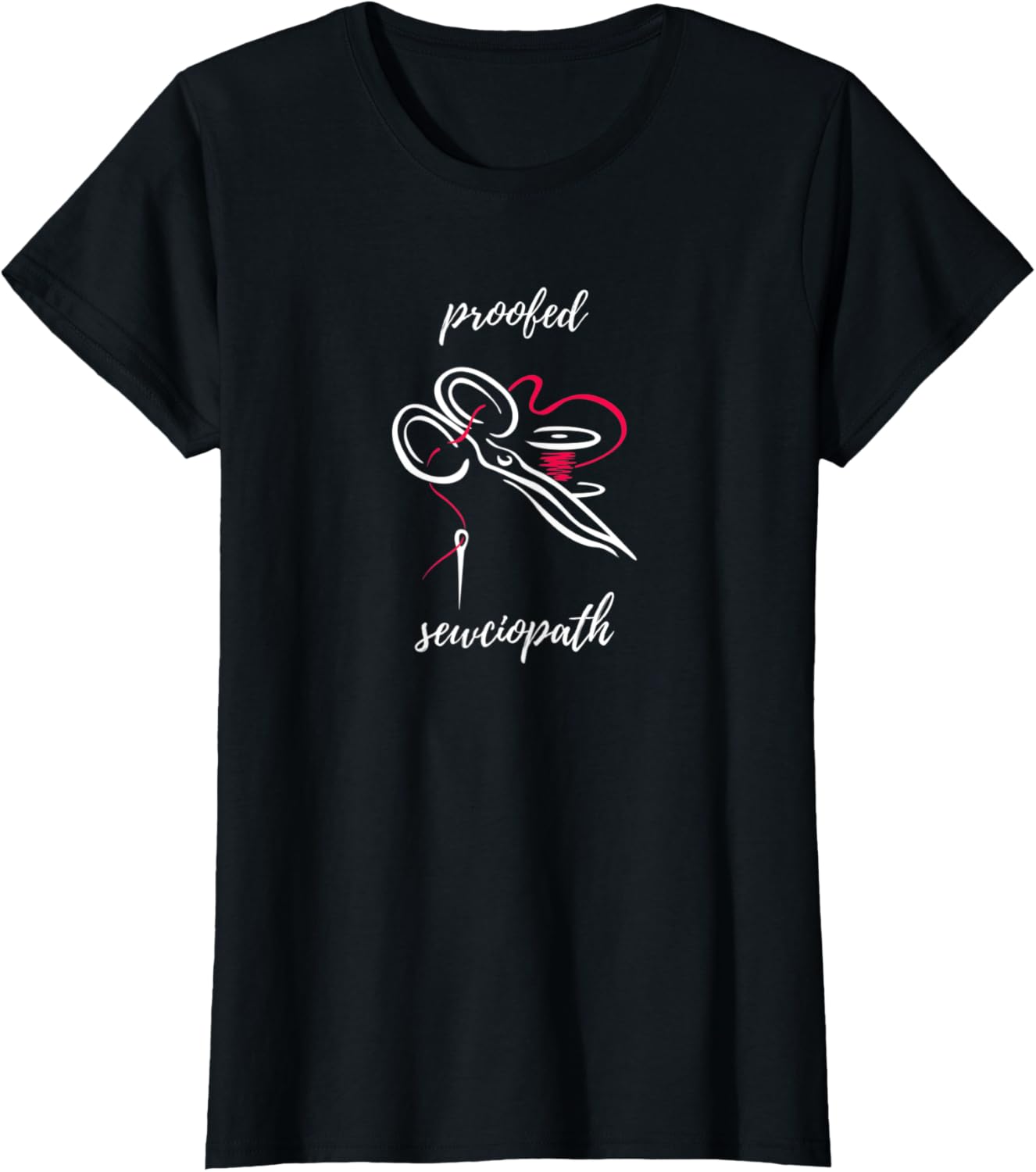 Womens sewciopath sewing with thread, yarn, scissors and sewing Yarn Supply | Viral US Pick | Customer Favorite