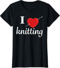 Womens I Love Knitting - Yarn Heart T-Shirt T-Shirt | Viral US Pick | Perfect for Crafters