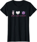 Womens Crochet Lover Crochet Yarn Peace Love Crochet Graphic Yarn Supply | Top Rated | Perfect for Crafters