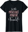 Womens Mischief Maker Friend T Shirt Funny Matching Bachelorette T-Shirt | Premium Quality | Must-Have Style