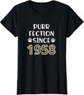 Purrfection Since 1958 63rd Birthday Leopard Cheetah Print Apparel Viral TikTok Find Best Seller Look